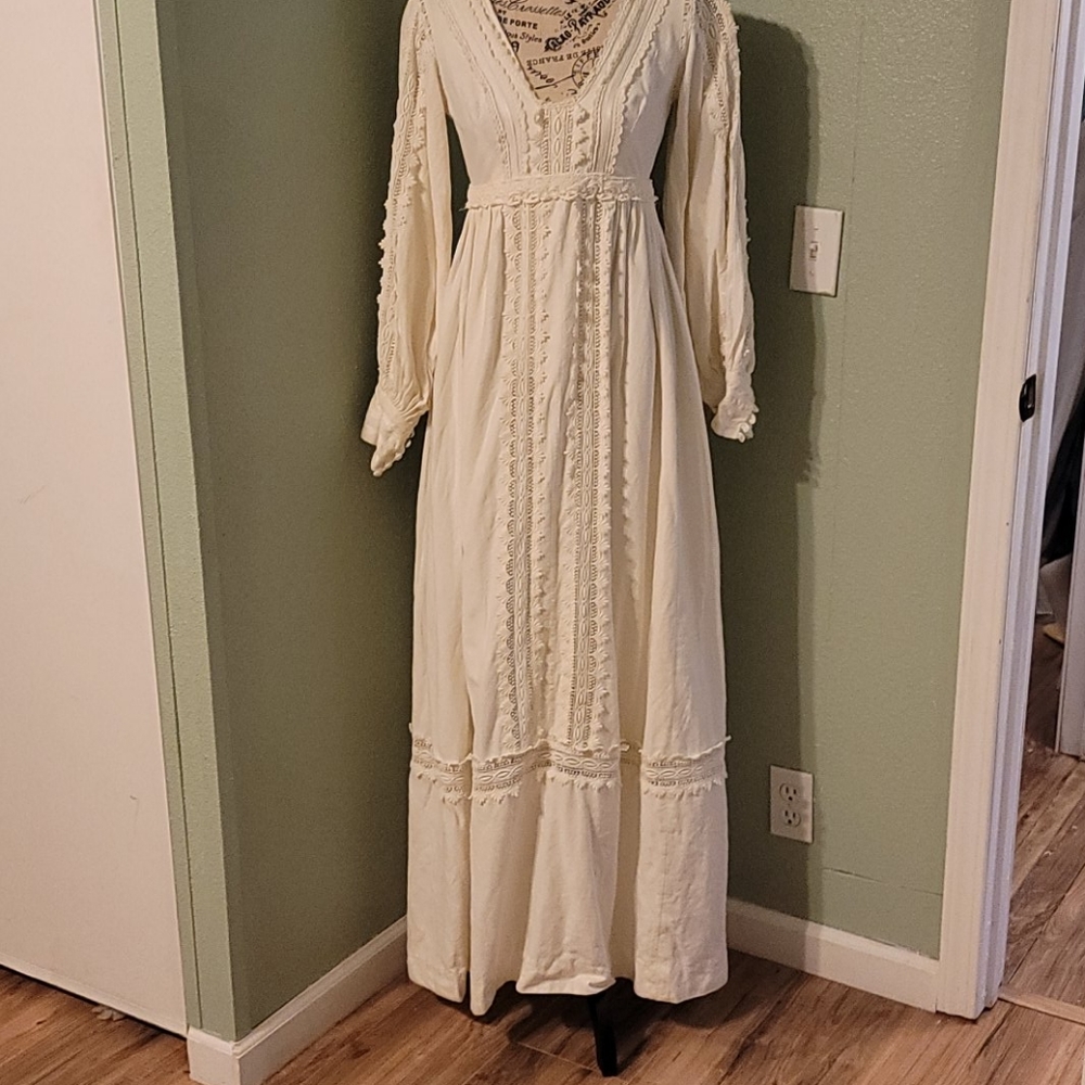 wedding dress from the late 70s